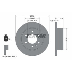 Textar Disc frana PRO foto