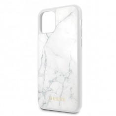 Husa de protectie, Guess Marble Collection, iPhone 11 Pro, Alb foto