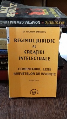 REGIMUL JURIDIC AL CREATIEI INTELECTUALE - YOLANDA EMINESCU foto