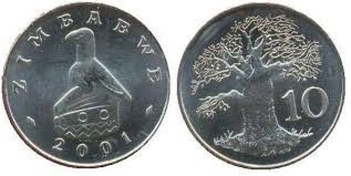 Zimbabwe 2001 - 10 cents UNC