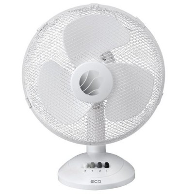 Ventilator Ecg, 40 W, 30 cm, 3 viteze, Alb foto