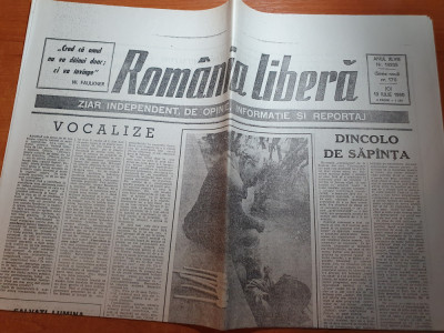 ziarul romania libera 19 iulie 1990-articolul &amp;quot; dincolo de sapanta &amp;quot; foto