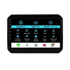 Navigatie Dedicata Suzuki Ignis (2016 - 2025), 9Inch, 2Gb Ram, 64Gb Stocare, Carplay