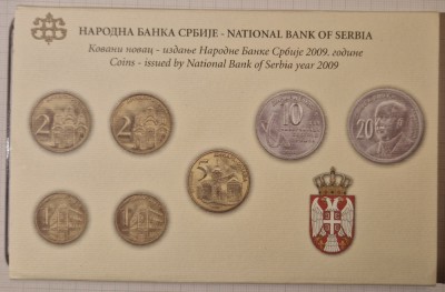 Set Monede Serbia, 7 monede, 2009 foto