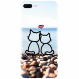 Husa silicon pentru Apple Iphone 8 Plus, In Love Cats