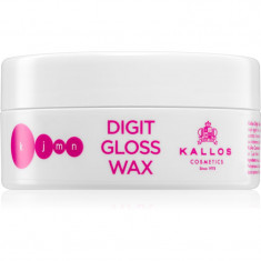 Kallos KJMN Digit Gloss Wax ceara de texturare pentru un par stralucitor si catifelat 100 ml