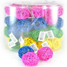JUCARIE PENTRU PISICI PAPILLON MINGE, MIX COLOURS, 4CM-60 BUC SET 240033 foto
