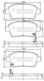 Set placute frana,frana disc TOYOTA YARIS (P13) (2010 - 2016) NIPPARTS J3602088