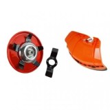 Disc motocoasa cu 5 lame, protectie, pentru sapat, plivit, tuns iarba ,Aparatoare motocoasa universala ,set 2 piese
