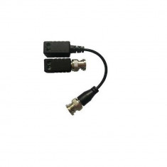 Video balun pasiv Hikvision, DS-1H18S/E-E; set 2 bucati ( o bucata cu cablu si o bucata fara cablu); transmite semnal video HDTV pe cablu UTP pana la foto