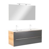 Mobilier complet de baie Vario Trim 120 stejar-antracit