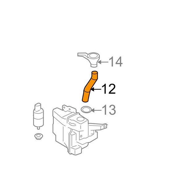 Gura umplere vas spalator Mitsubishi Lancer (Cy0), 03.2007-, fara cap