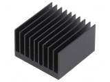 Radiator extrudat cu aripioare BGA negru 32.5mm