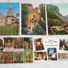 Religie - Biserica - Manastire carte Postala veche - Lot x 5 vederi din Romania