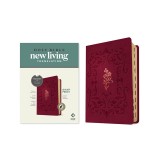 NLT Giant Print Bible, Filament-Enabled Edition (Leatherlike, Cranberry Flourish, Indexed, Red Letter)