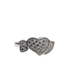 Inel, jolie silver, argint 925 inimi cu pietre m 49