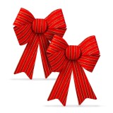 Decor Craciun - fundita - rosu - 13 x 17 cm - 2 buc/pachet Best CarHome, Oem