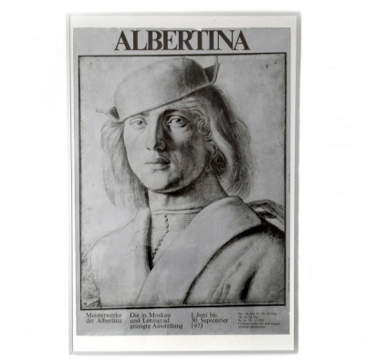 Afis poster vechi vintage capodopere Albertina muzeu Viena Austria 1973 anii &amp;#039;70 foto
