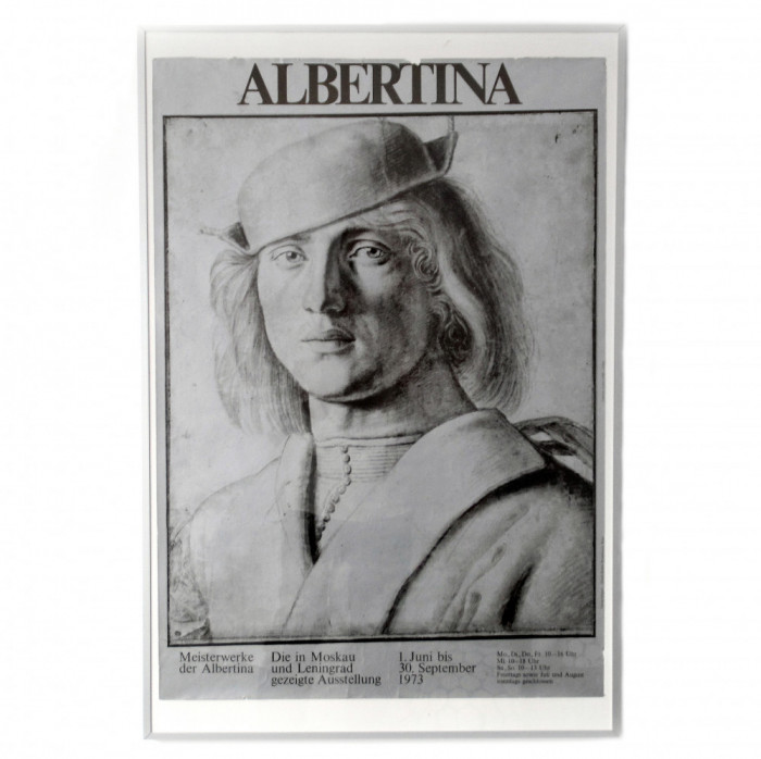 Afis poster vechi vintage capodopere Albertina muzeu Viena Austria 1973 anii &#039;70