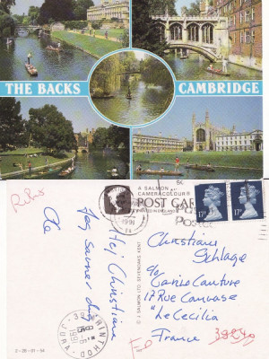 Ilustrata Anglia - Cambridge foto