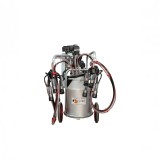 EMT. Aparat de muls vaci cu motor termic si electric Melasty, cu 2 posturi, 1 bidon de aluminiu de 40 litri
