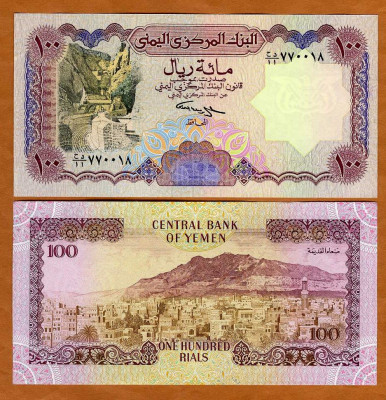 !!! YEMEN - 100 RIALS (1993) - P 28 b - UNC foto