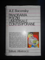 A. E. Baconsky - Panorama poeziei universale contemporane (1972, ed. cartonata) foto