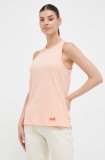 Helly Hansen top sport Solen femei, culoarea portocaliu