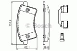 Set placute frana,frana disc RENAULT KANGOO / GRAND KANGOO (KW0/1) (2008 - 2016) BOSCH 0 986 494 612