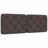 VidaXL Pernă pentru tăblie de pat maro &icirc;nchis, 120 cm, material textil 4019215