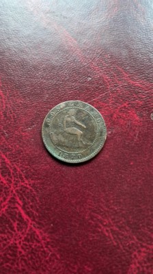 1870 Spania Dos centimos foto