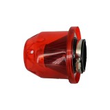 Filtru Aer Sport Rosu Conic ALM Carcasa 15.5cm, Diametru 8.5cm, Universal cu Colier