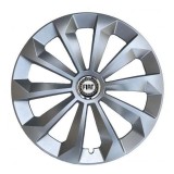 Set 4 Capace Roti 15 inchi (R15) Fame Gri, Compatibile Cu Fiat, Autohelix MSA