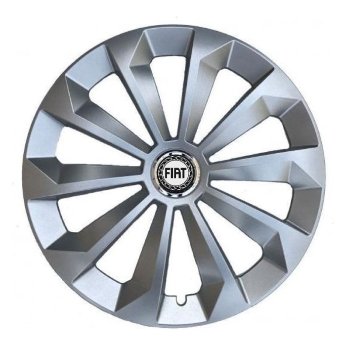 Set 4 Capace Roti 15 inchi (R15) Fame Gri, Compatibile Cu Fiat