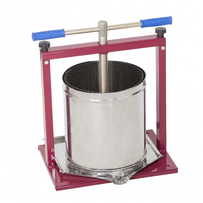 Teasc tip presa pentru struguri Vilen, 15 l, corp inox, demontabil