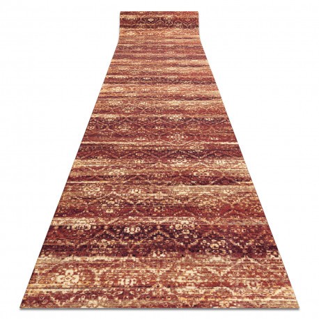 Traversa anti-alunecare DIGITAL - BERGEN Marocani trellis brick vin roșu / b&eacute;žov&aacute; , 120 cm
