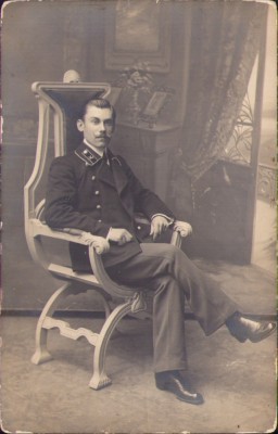 HST P1028 Poză funcționar rus &amp;icirc;n uniformă țaristă 1914 foto