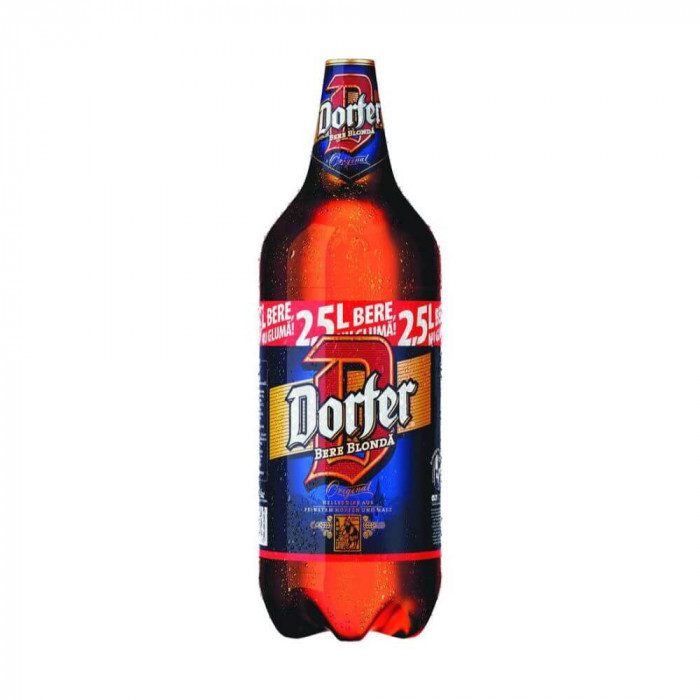 Bere Blonda Dorfer, 2.5 L, 4 Buc/Bax, Bere Blonda Dorfer la PET, Bere Blonda 2.5 L Dorfer, Bax de Bere Blonda la Pet Dorfer, Pet-uri de Bere Blonda Do