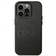 Husa Cover Karl Lagerfeld PU Leather Perforated Logo pentru iPhone 14 Pro Black