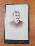 Fotografie pe carton, barbat, cca 1900