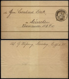 Germany Bavaria 1908 Postal stationery Wrapper Nuernberg to Munich DB.103