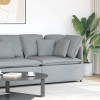 Modul modular de colț pentru canapea cu perne gri deschis 100cm
