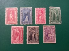 US 1895-Newspapers stamp #118/125- MH/*---RARRE foto