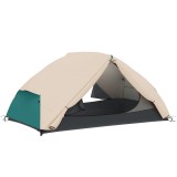 Outsunny Cort de Camping pentru 2 Persoane cu 2 Uși, 2 Ferestre cu Plasă și Geantă de Transport, 280x225x110 cm, Bej | Aosom Romania