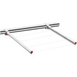 Cumpara ieftin Uscator rufe cu prindere pe teava, argintiu, 42 cm