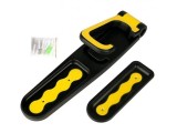 Cumpara ieftin Suport pentru bicicleta, montare pe perete, 35 cm, negru galben