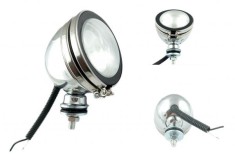 Luminile de lucru 12V 55W H3 Lampa Runda Crom