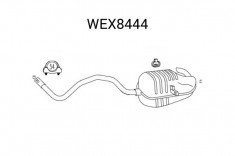 Toba esapament finala RENAULT MEGANE II Limuzina (LM0/1) (2003 - 2016) QWP WEX8444 foto