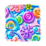 Cumpara ieftin Sticker decorativ Forme, Multicolor, 55 cm, 11480ST, Oem