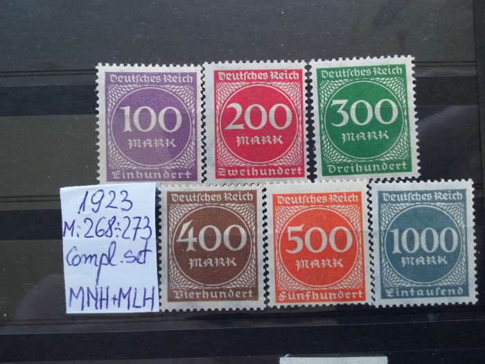 1923-Complet set-MNH+MLH -Perfect